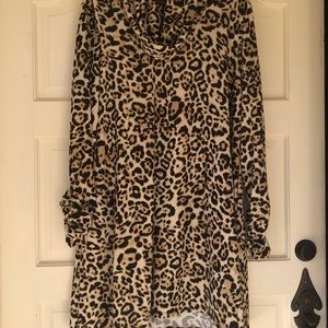 EUC Madison Leigh Leopard Dress